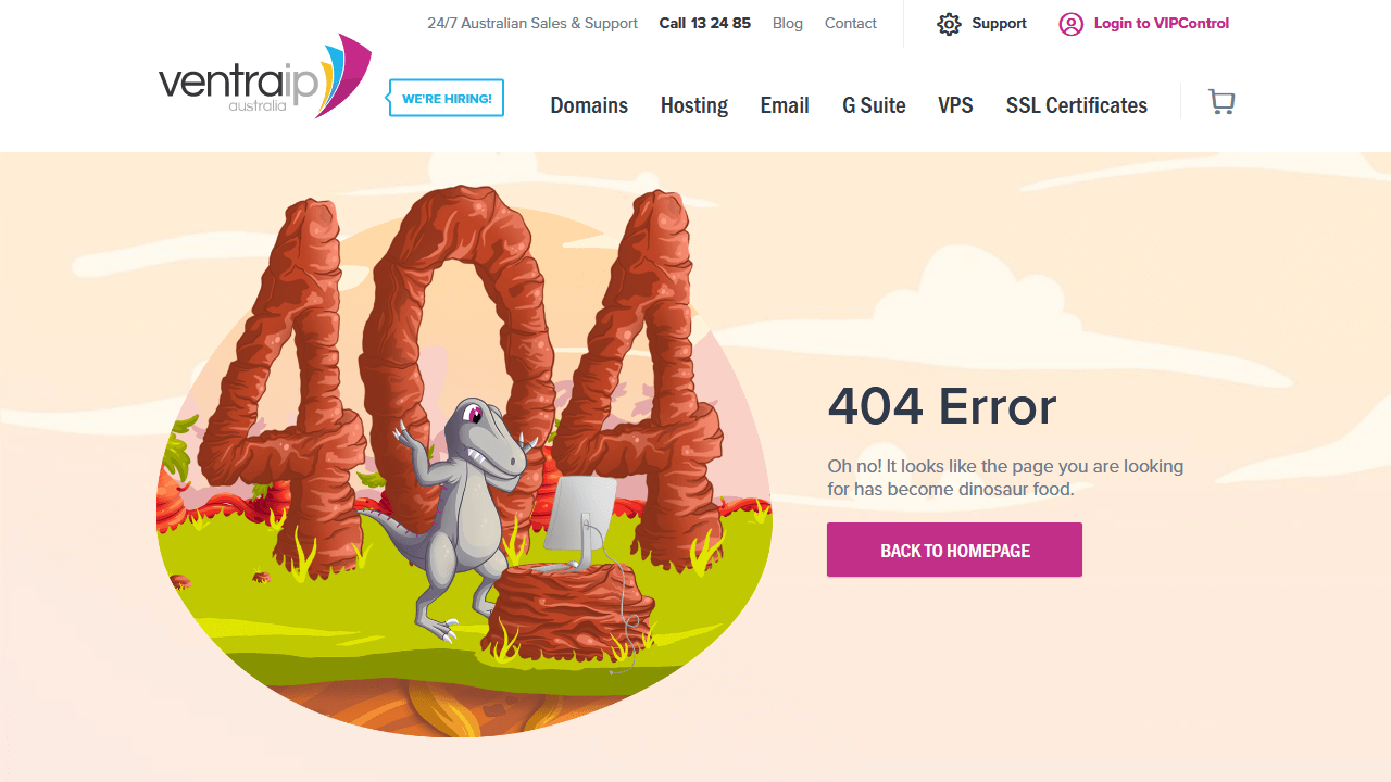 ventraip.com.au 404 page